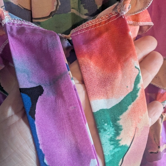 Floral Ruffle Dress Size Medium - Picture 3 of 4